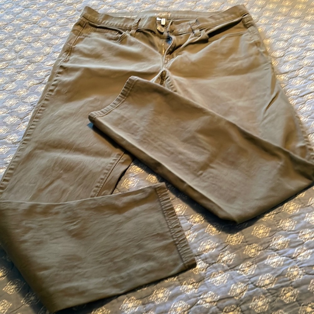 Loft olive green pants
